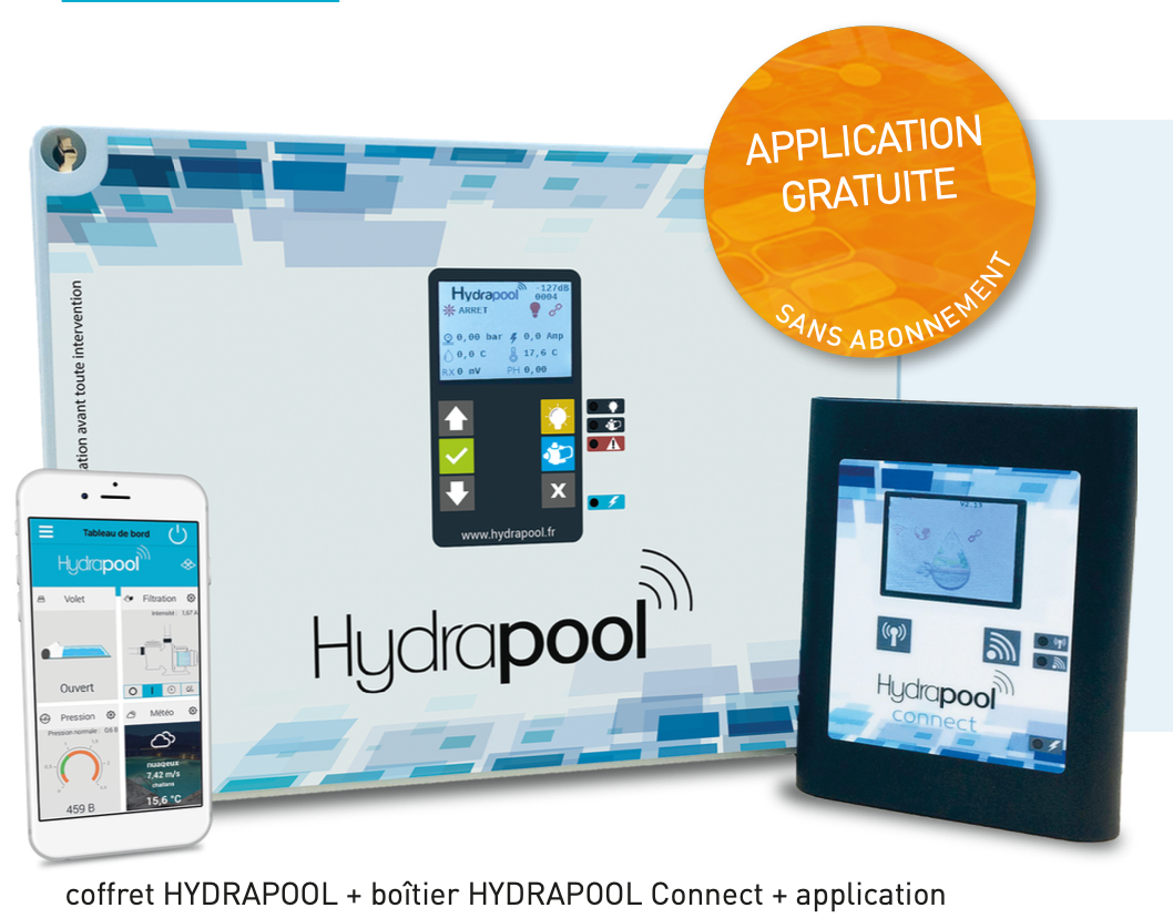 Complete control system for pool Distance - HYDRAPOOL