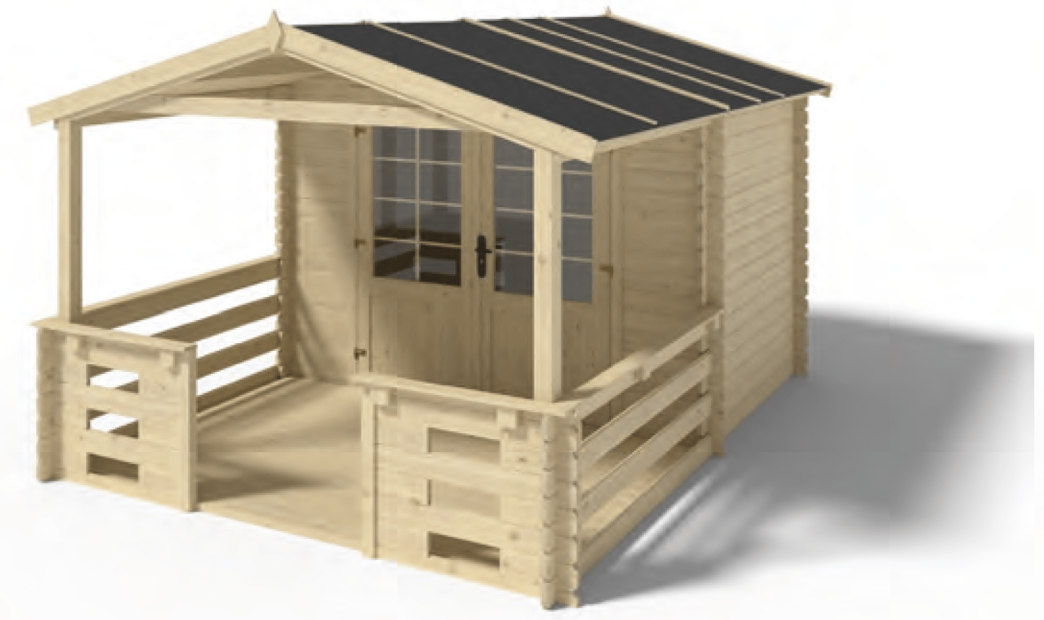 Garden Shelter Elbrus with porch option 322 x 223x 235cm