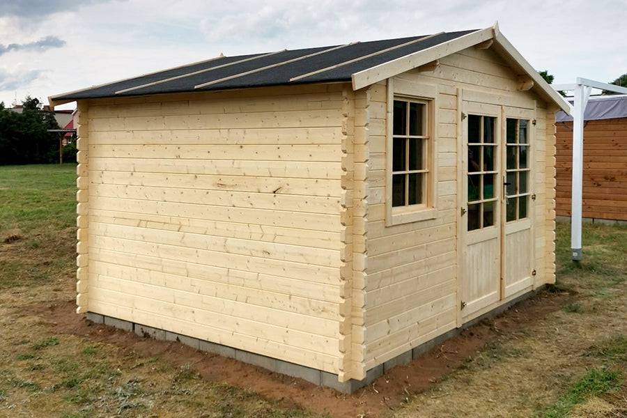 Garden shelter made of Lapland wood 390 x 300 x 247 cm