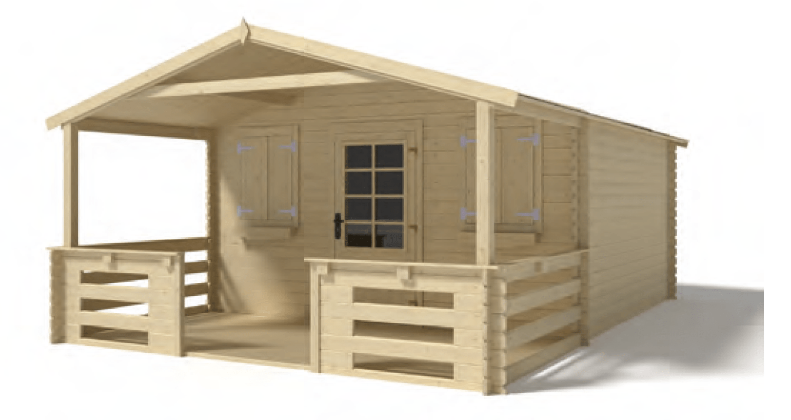 Himalayas Garden Shelter with porch option 400 x 300 x 252 cm