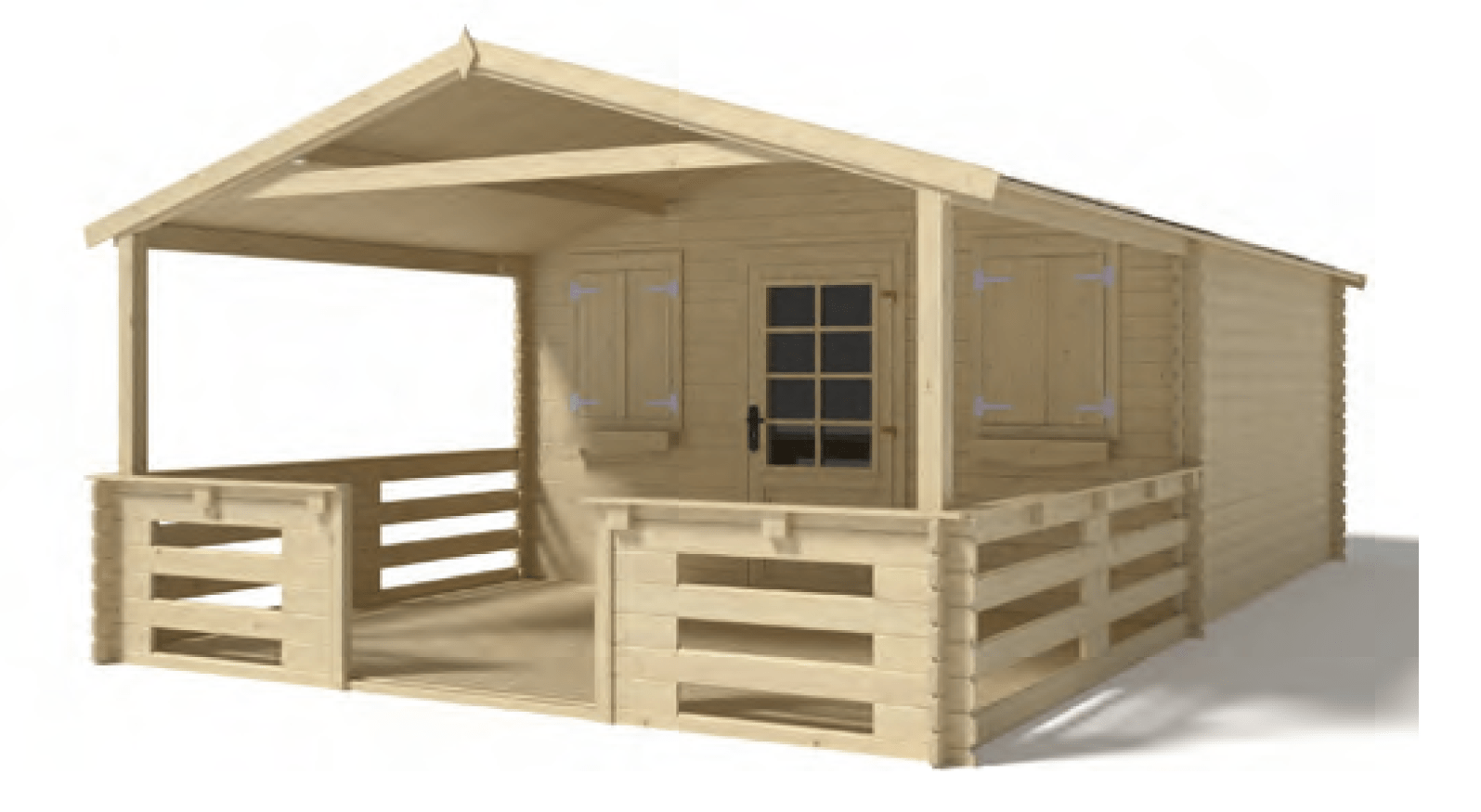 Himalayas Garden Shelter with porch option 400 x 300 x 252 cm