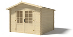 La Plagne Garden Shelter with porch option 300 x 300 x 237 cm