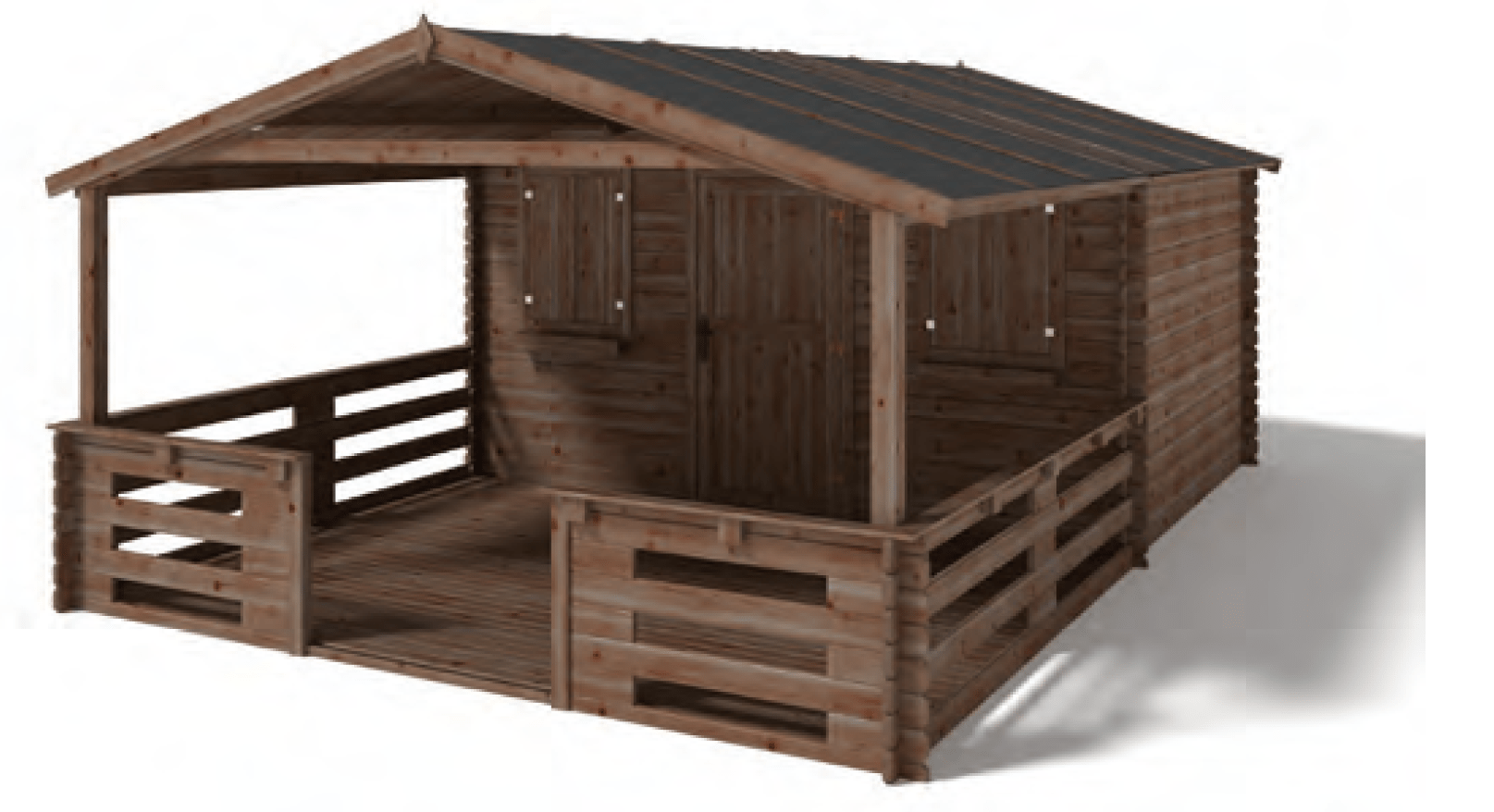 Pyrenees Garden Shelter with porch option 400 x 300 x 250 cm