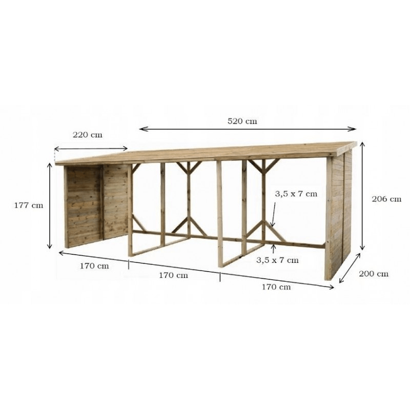 Wooden Shelter XXL