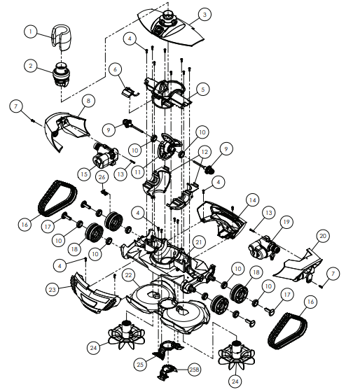 Aspirapolvere MX8 - Sostituzione