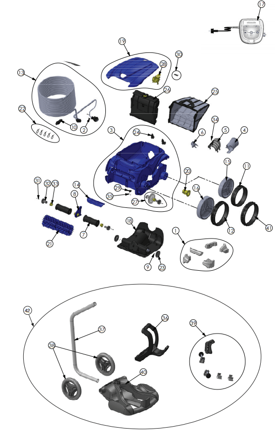 Aspirateur RV 5380 - Pièces détachées