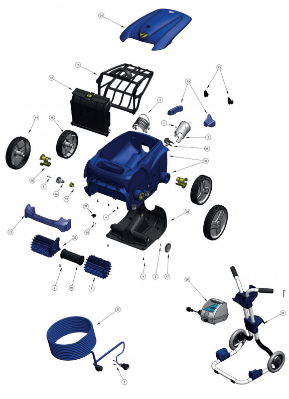 Aspirateur Vortex 3 - Pièces détachées