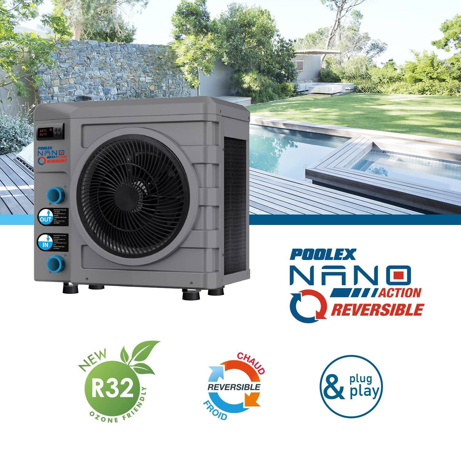 NANO ACTION REVERSIBLE POOLEX Heat Pump