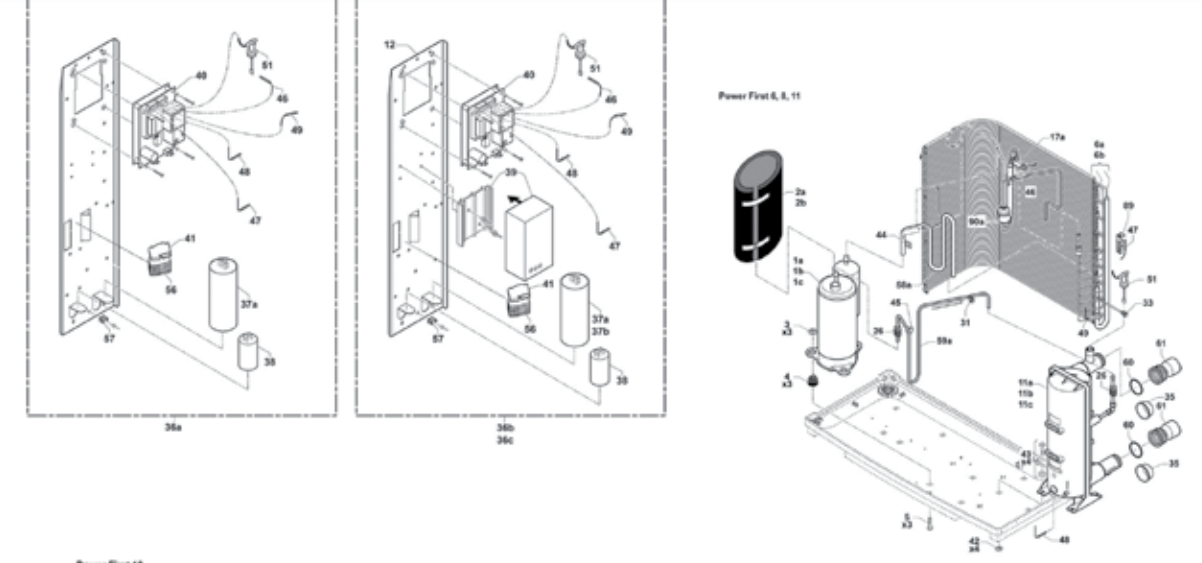 Bomba de calor Power First 6, 8, 11, 13 y 15 - Recambios