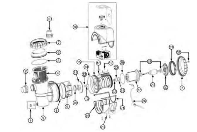 DAVEY - SILENSOR PRO PUMP - spare parts