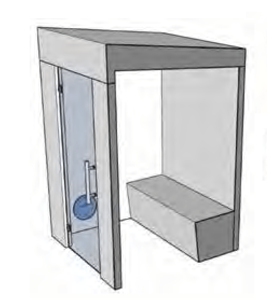 Prefabricated Cabin Steam Bath in 70mm Delta Board Panels