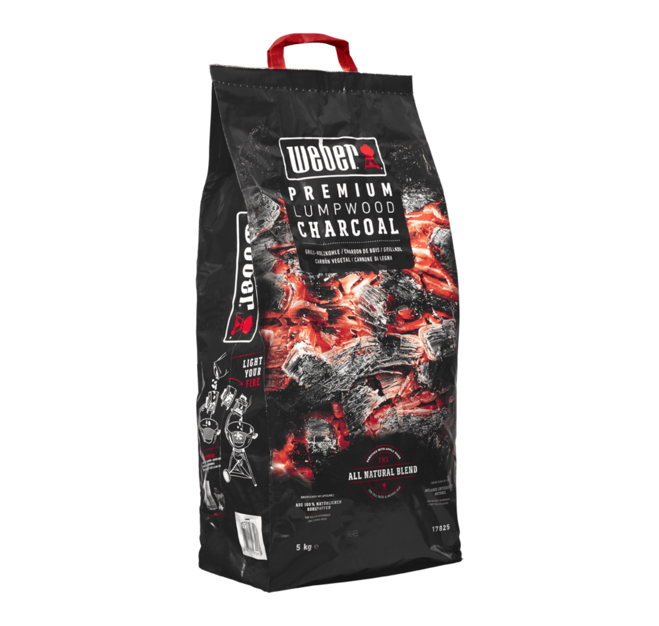 Carvão Vegetal Weber Premium - Saco 5kg e 10kg