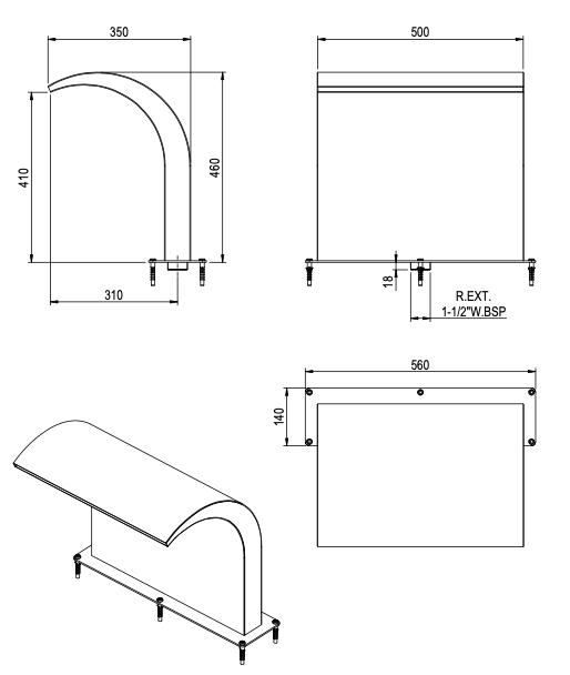 Cascata A-350 e A-500