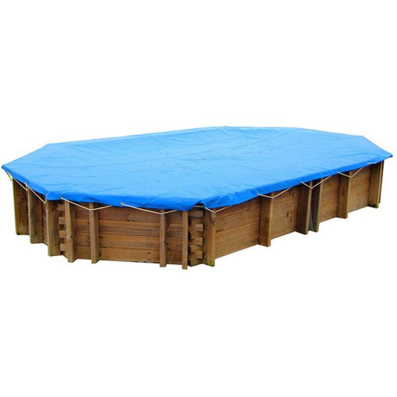 Winter cover 580 g / m2 for wooden pools - Évora, Anise, Cardamon