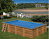 Cubierta isométrica de verano 400μ para piscinas de madera - Evora, Anís, Cardamomo