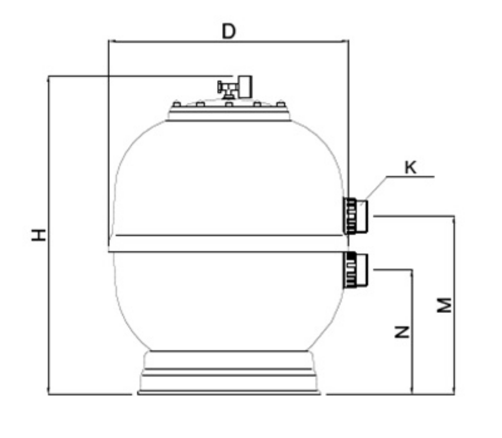 Set (pack Impac) de la pompe de filtration +