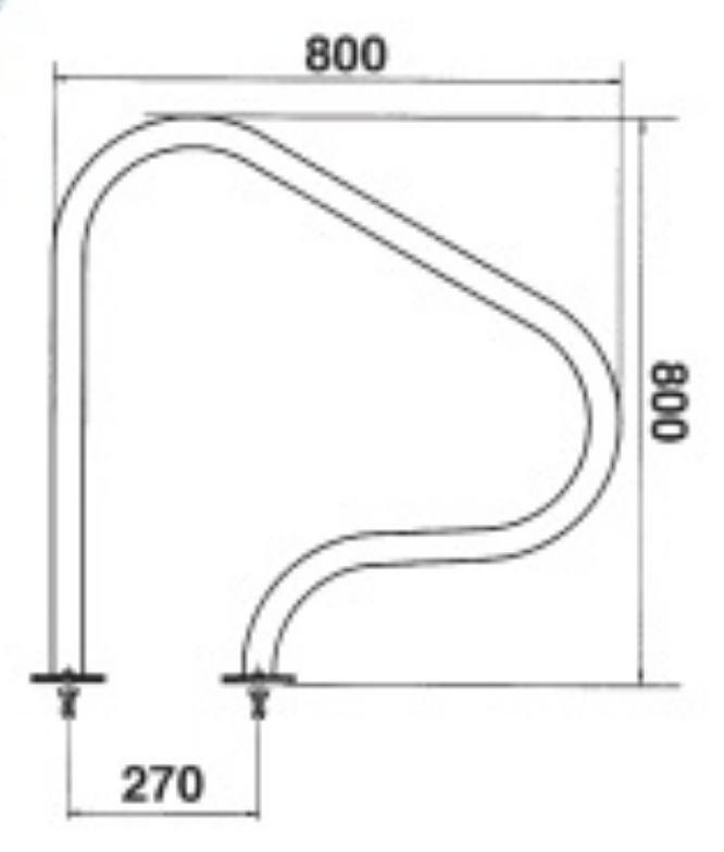 Corrimão / Saídas de piscina