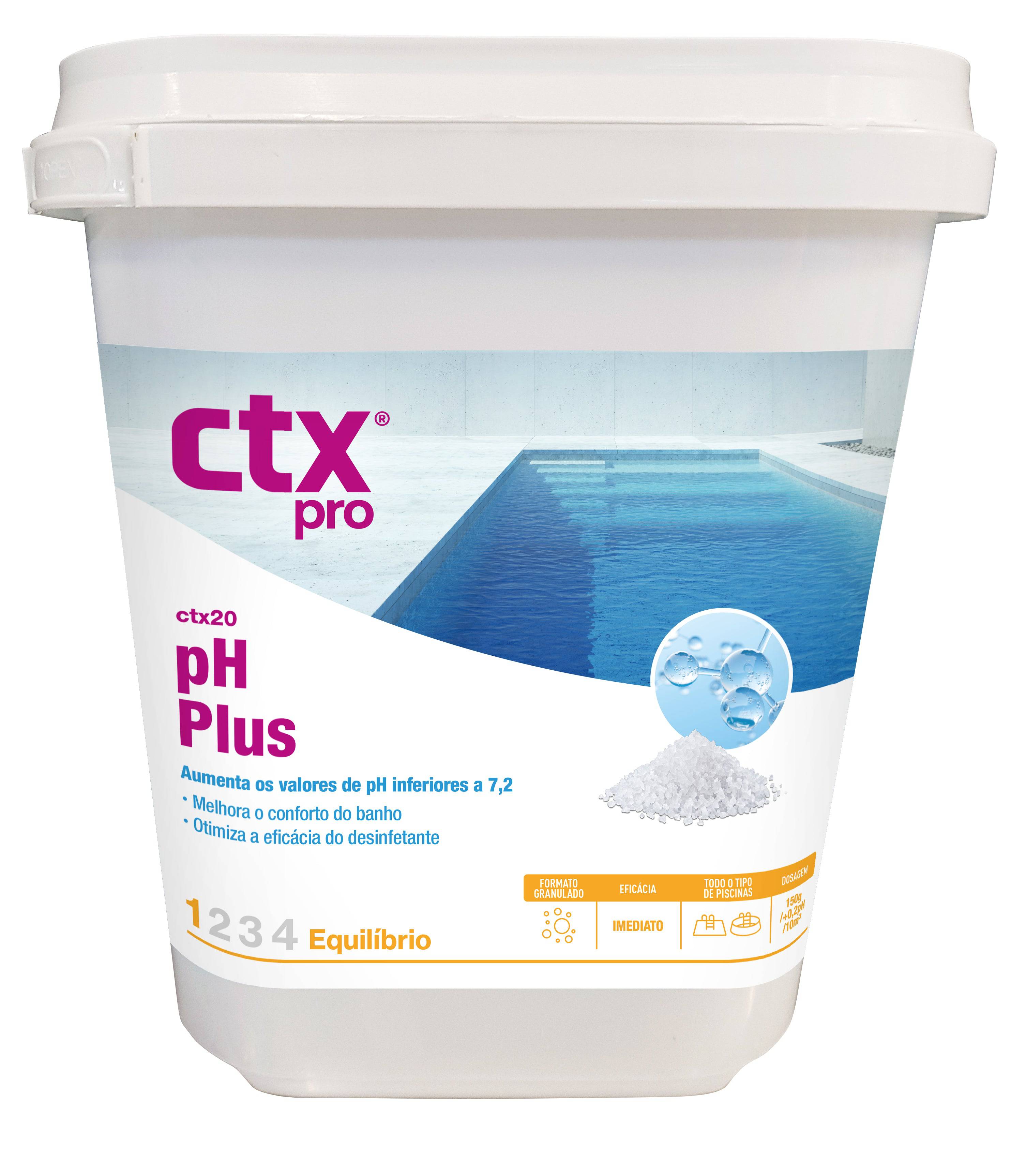 CTX-20 pH+ (pH plus) Solido - Dosaggio: 1,5Kg--&gt;100m3