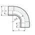 Curve 90 Paste PVC PN16