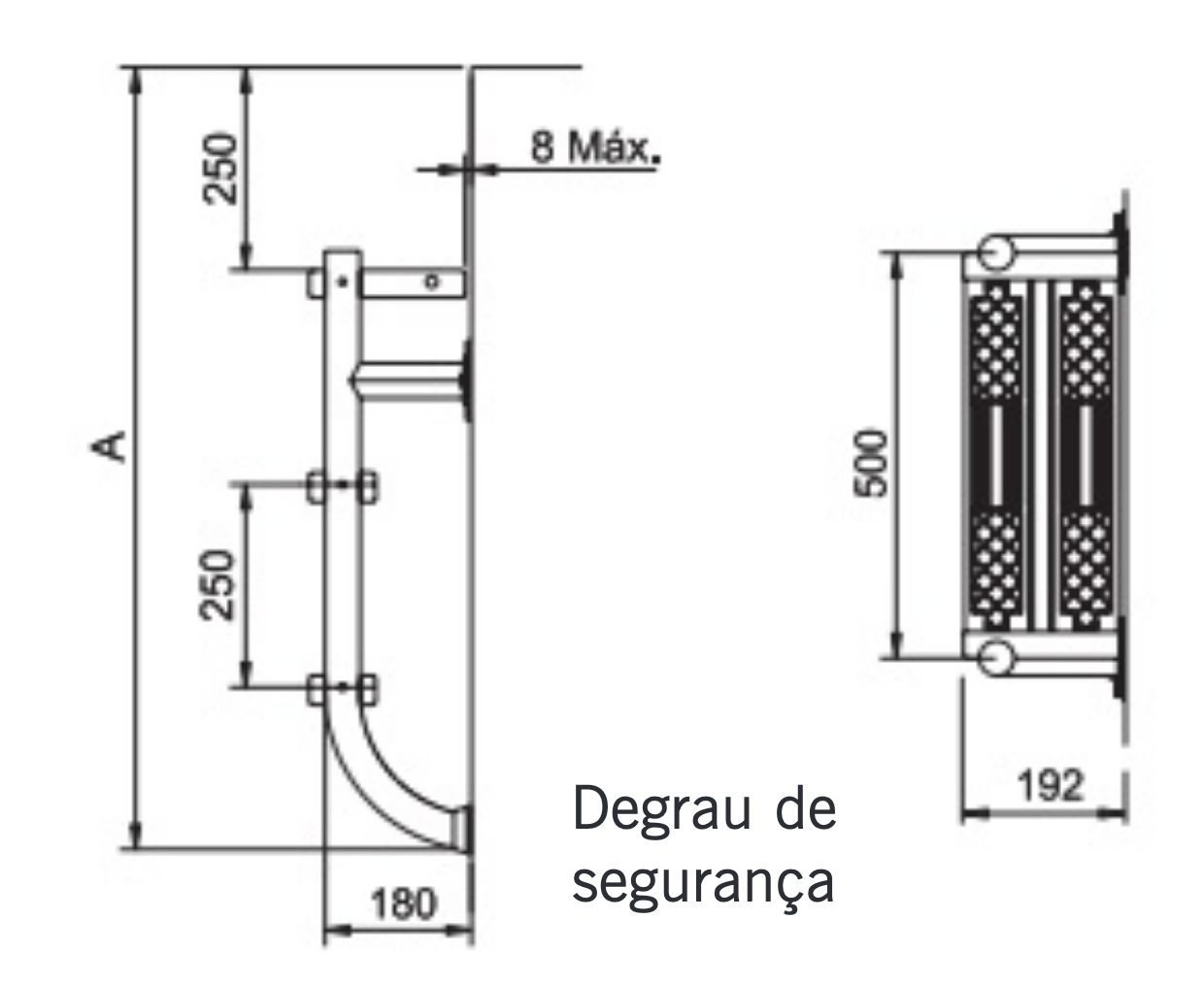 Scaletta per piscina coperta