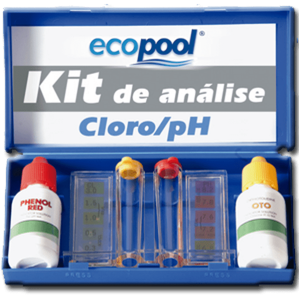 Chlorine and pH analyser/measuring kit