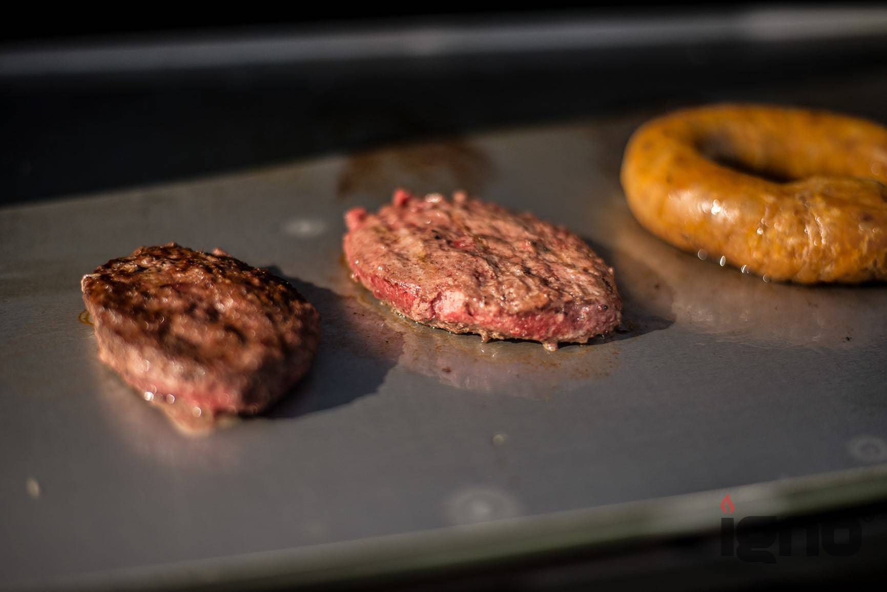 Grill in roestvrijstalen plaat