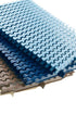 grille croisée pour les courbes (bleu)