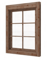 Ventanas y persianas de madera para casetas de jardín