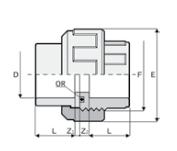 Muffenverbindung PVC PN16