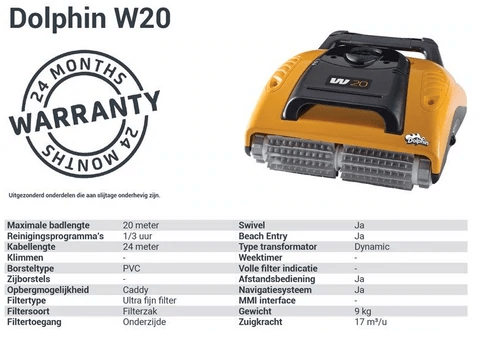 DOLPHIN WAVE 20 Elektrischer Staubsauger