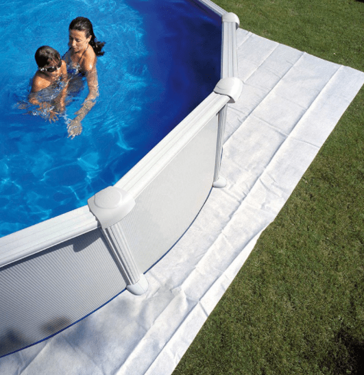 Tapis de protection du sol pour les piscines GRE