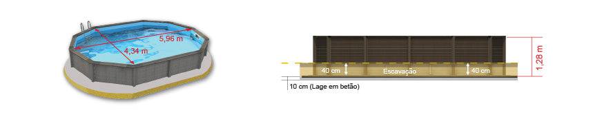 Enlarged Decagonal Pool 02 4,34 x 5,96m - Naturalis | IoT-Pool