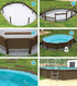 Piscine décagonale élargie en acier inoxydable 03 4,34 x 7,37m - Naturalis