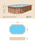 Piscina de madera - SEA BREEZE - 6,07X3,96X1,31 (MT)