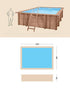 Piscina de madera - SUMMER OASIS - 6.00X4.19X1.31 (MT)