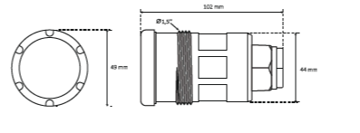 Tubo de luz LED - 1.5 "