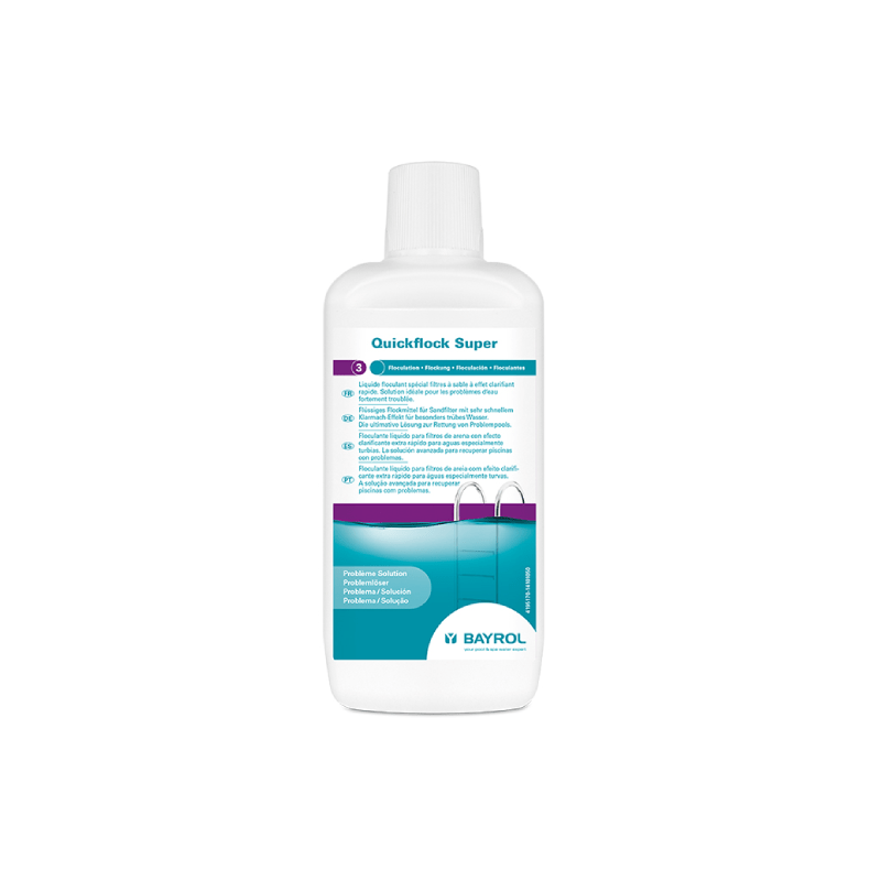 Quickflock Super floculant liquide pour filtres 1L