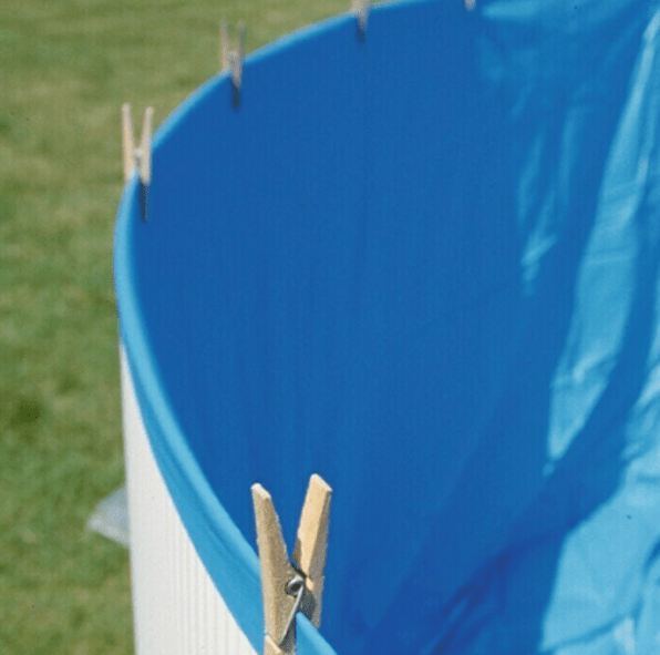 Auskleidungsfolie für ovale Stahlschwimmbecken - Blau und Mosaikblau