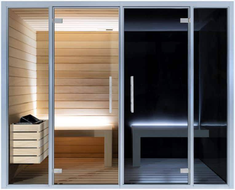 Sauna et bain turc PANORAMA DUO Ecosenses