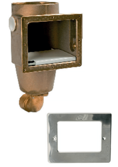 Skimmer, Régulateur de niveau, Drains, Passages, Roues en bronze Allfit