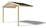 Frankfurt shelter roof and balcony 300 x 300 cm