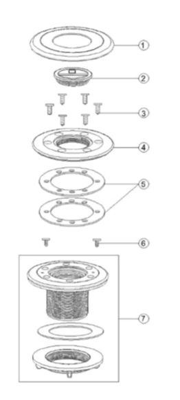 TOMADA DE VÁCUO SUPERPOOL - BETÃO - recambios