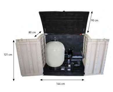 Anip Levante - CASETA ELEVADA - ELEVATED HUT 🏊‍♂️ • La caseta depuradora  piscina es un habitáculo estanco indispensable que hace la función de  contenedor y protección de todos los componentes eléctricos