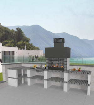 PIASTRA GRILL ALLUMINIO 35,5X28,3CM INDUZIONE su TreG Ingrosso