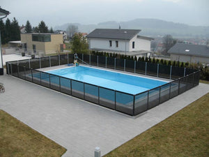 Valla para piscina en aluminio y malla de poliéster -Todopiscinas